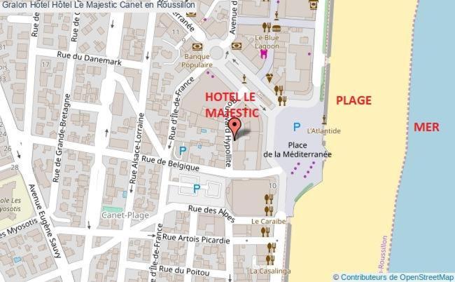 Hotel Le Majestic Canet Plage Экстерьер фото